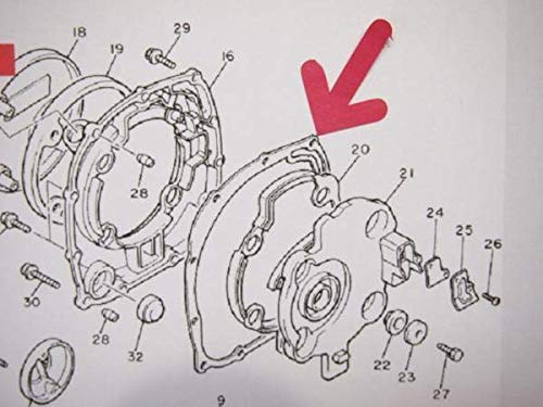Amazon | XJR1300~03年 右クランクケースカバー ガスケット 5EA1/7/9/G